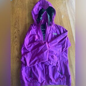 The North Face windbreaker and rain jacket size XS PURPLE
